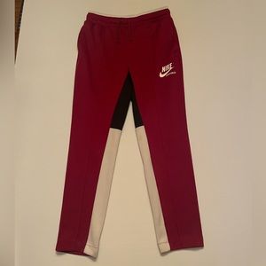 Nike Men’s Maroon Sweatpants, size small.